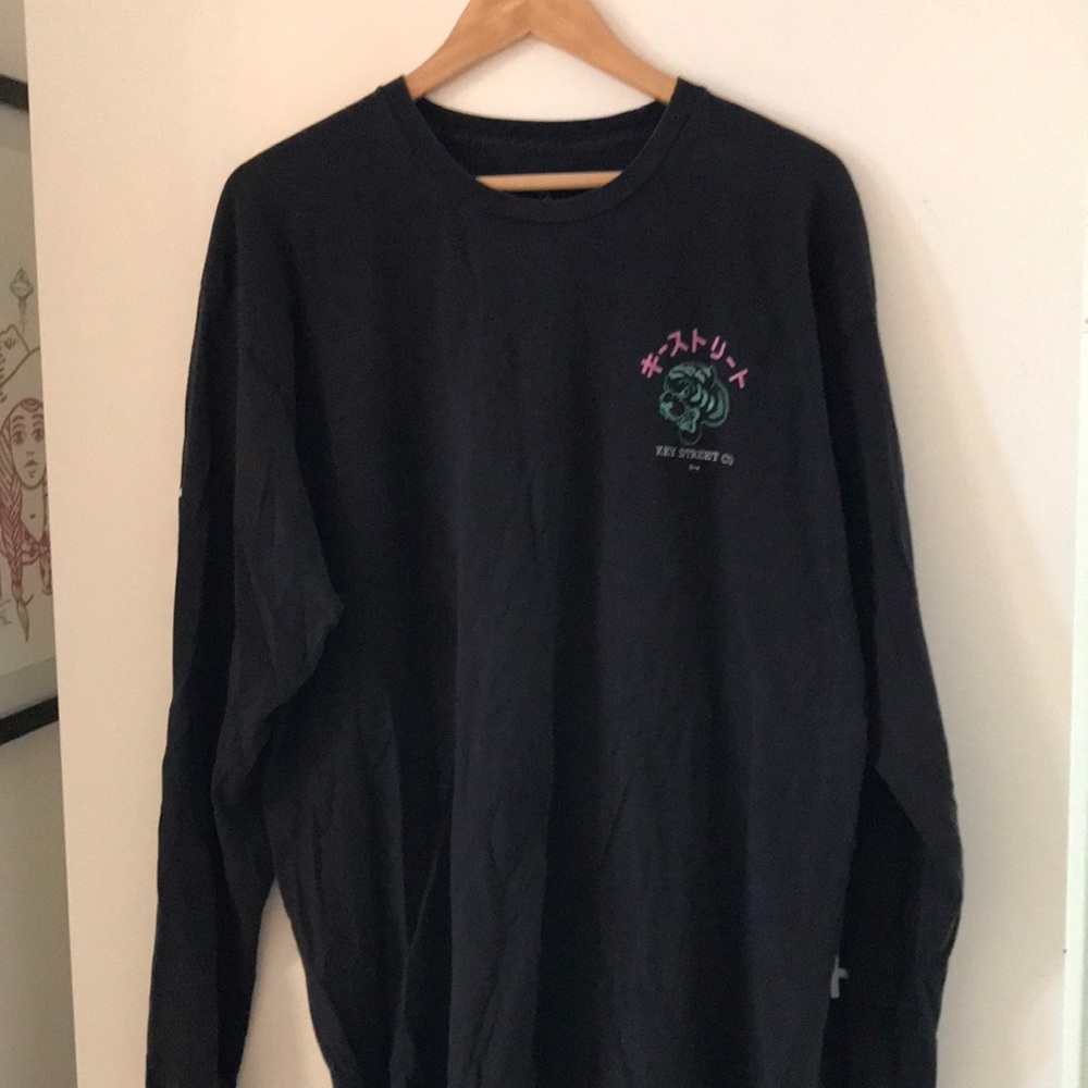 Long sleeve key street co tiger head shirt